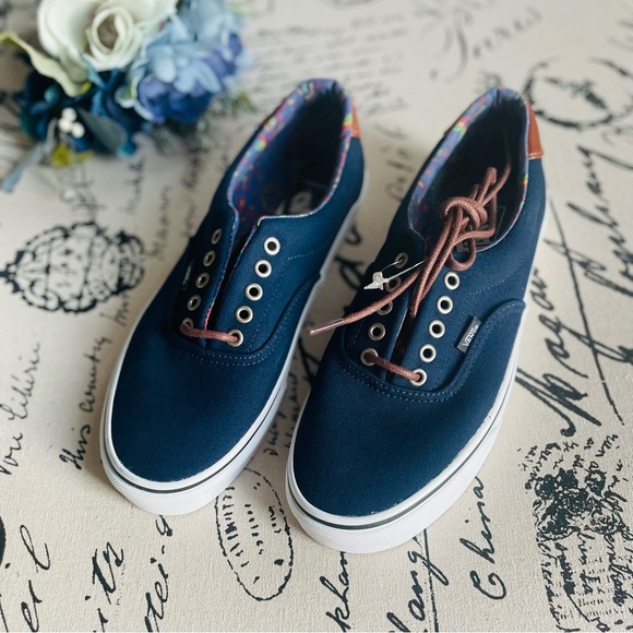 NWOT Vans C&L Era 59 in Dress Blue/Acid Denim Size 10 - Picture 2 of 7